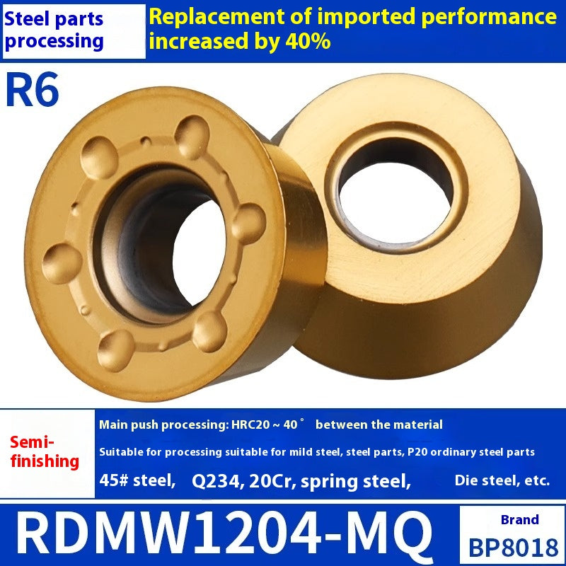 6009 CNC milling inserts RPMW carbide R5 machining center R4 milling machine R6 milling inserts RPMT round cutter grain cutting tools Shandong Denso Pricision Tools Co.,Ltd.